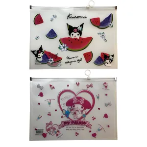 پوشه زیپ دار طرح کرومی و ملودی سایز A4 بسته 2 عددی 