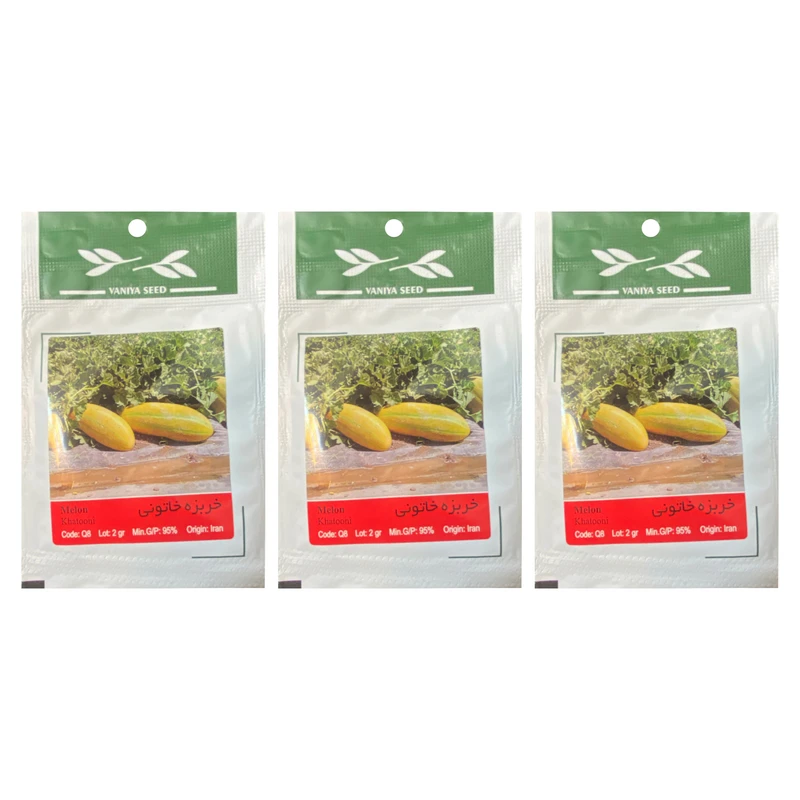 بذر خربزه خاتونی وانیا سید مدل Melon Khatooni بسته 3 عددی