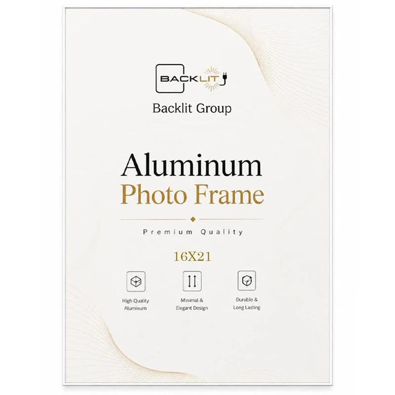 قاب عکس بکلیت مدل آلومینیومی AL-T1621 سایز 21×16 سانتی متر