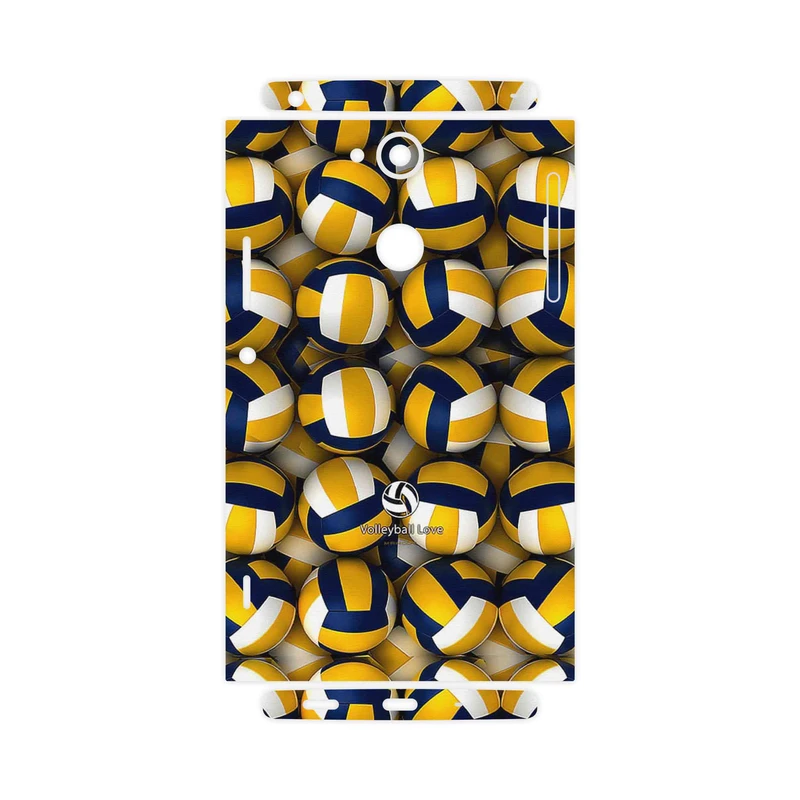 برچسب پوششی ماهوت مدل Volleyball-FullSkin مناسب برای گوشی موبایل سونی Xperia XA2