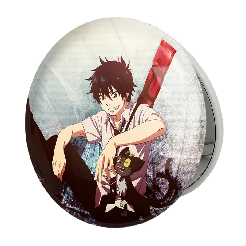 آینه جیبی خندالو طرح رین و یوکیو انیمه جنگیر آبی مدل تاشو کد 16383 