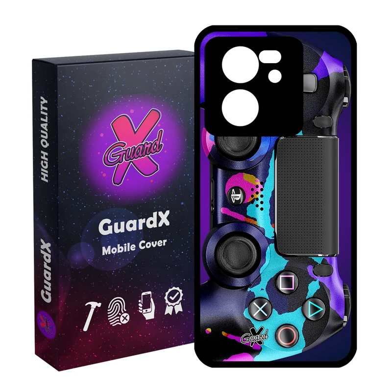 کاور گارد ایکس طرح PS4 Controller مدل Glass10089 مناسب برای گوشی موبایل شیائومی 13T/13T Pro/Redmi K60 Ultra