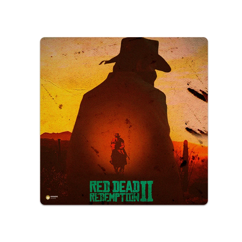 ماوس پد هومرو مدل NX442 طرح بازی Red Dead Redemption سایز 40x40 سانتی‌متر