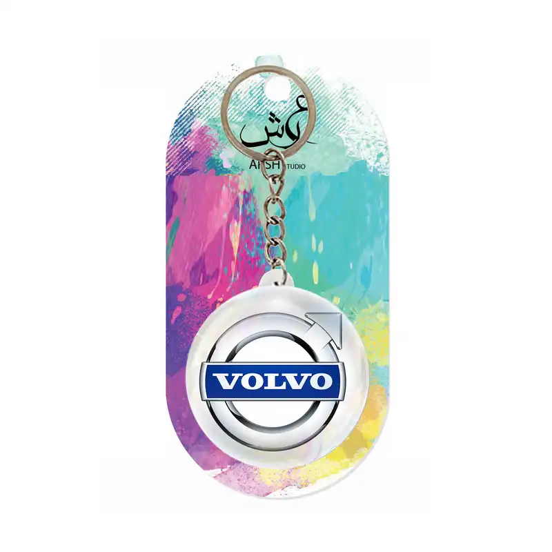 جاکلیدی عرش مدل لوگو ماشین ولوو Volvo کد Asj3475