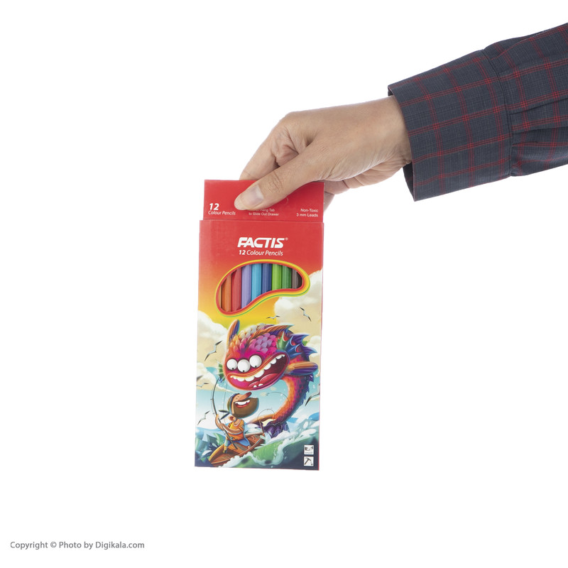 مداد رنگی 12 رنگ فکتیس مدل ماهی کد F07112212