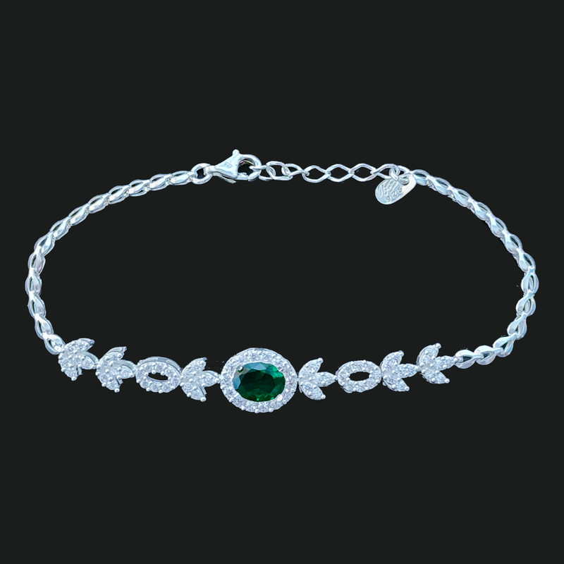 دستبند نقره زنانه مدل 30535 دستبند نقره زنانه مدل 30535