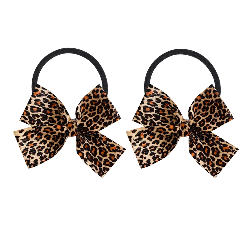 کش مو زنانه مدل پلنگی طرح پوست کد 08972 بسته 2 عددی