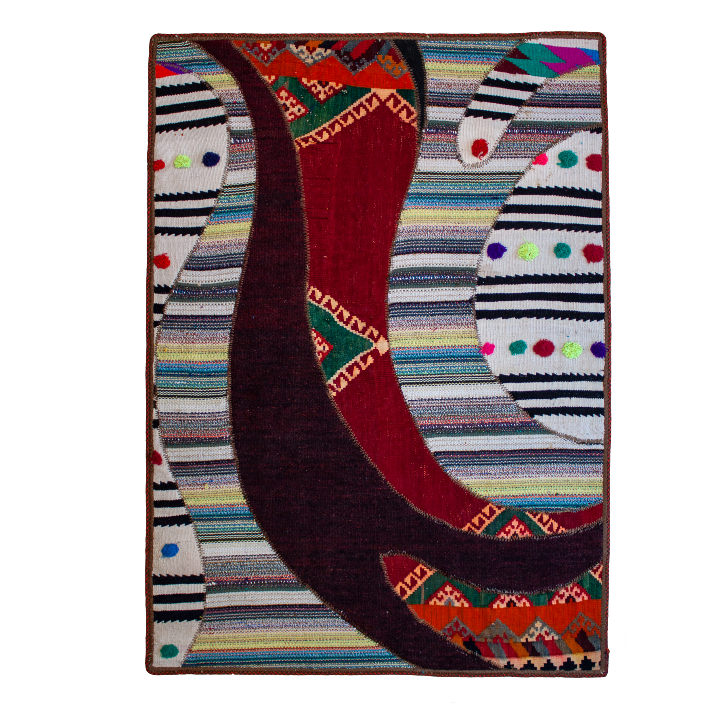 گلیم دستبافت یک و نیم متری کد B14102