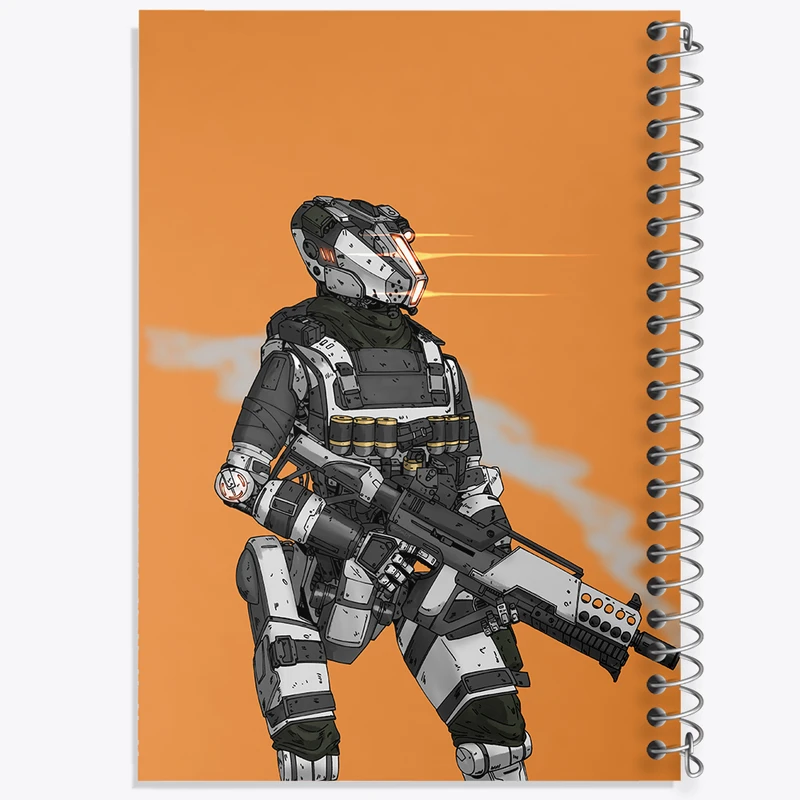 دفتر مشق 50 برگ خندالو طرح بازی تایتان فال (Titanfall) کد 32583