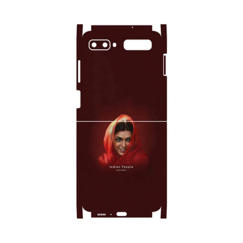 برچسب پوششی ماهوت مدل Portrait of an Indian Woman-FullSkin مناسب برای گوشی موبایل سامسونگ Galaxy Z Flip
