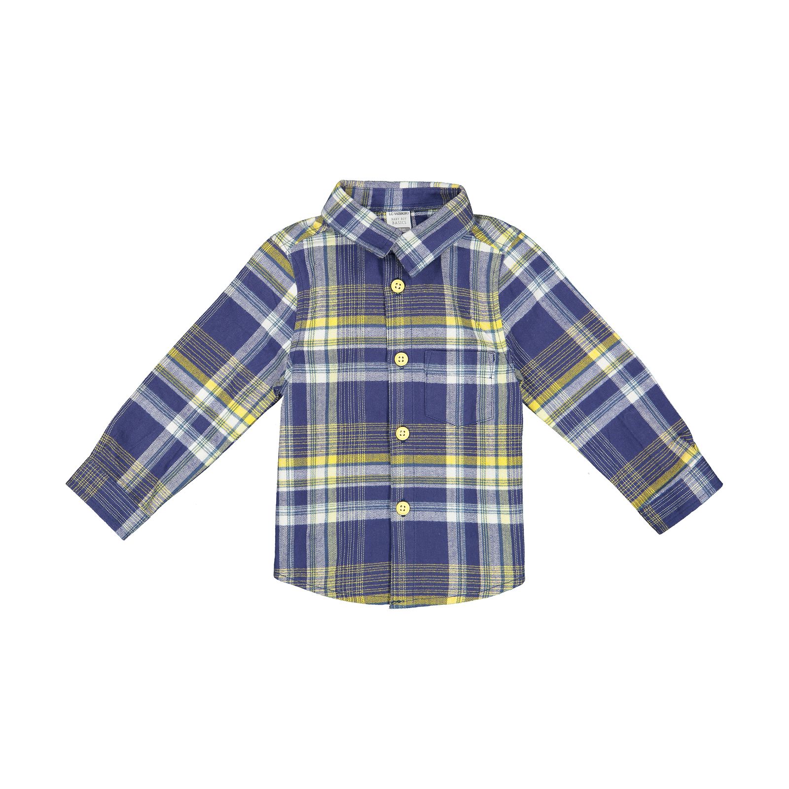 پیراهن نوزادی پسرانه ال سی وایکیکی مدل 0W29461Z1-G5P-YELLOWCHECK -  - 1