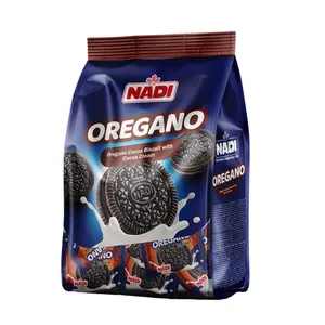 بیسکویت کرم دار کاکائویی اورگانو با مغزی شکلاتی نادی - 250 گرم