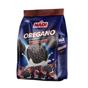بیسکویت کرم دار کاکائویی اورگانو با مغزی شکلاتی نادی - 250 گرم