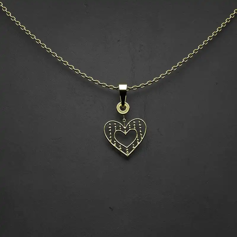 گردنبند طلا 18 عیار زنانه مدوپد مدل گل کد CA10054