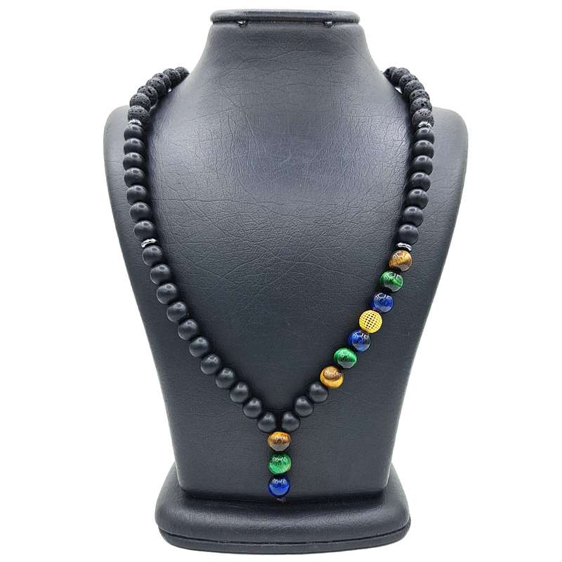 گردنبند طلا 18 عیار مردانه رزالیا مدل چشم ببر کد RGMND-6 گردنبند طلا 18 عیار مردانه رزالیا مدل چشم ببر کد RGMND-6