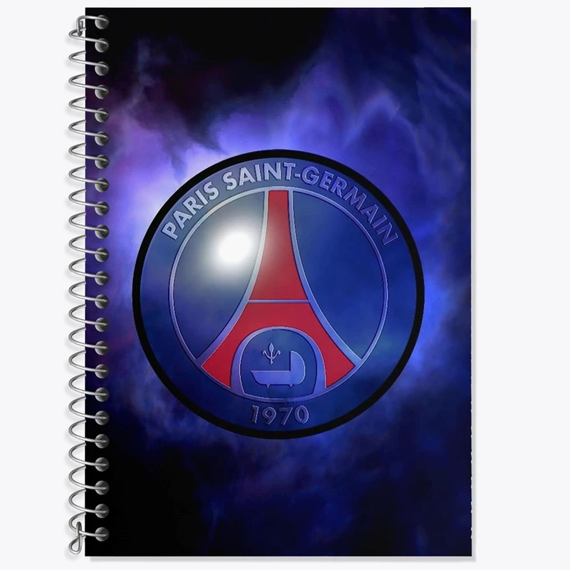 دفتر زبان 50 برگ خندالو مدل دو خط طرح باشگاه پاری سن ژرمن کد 26895