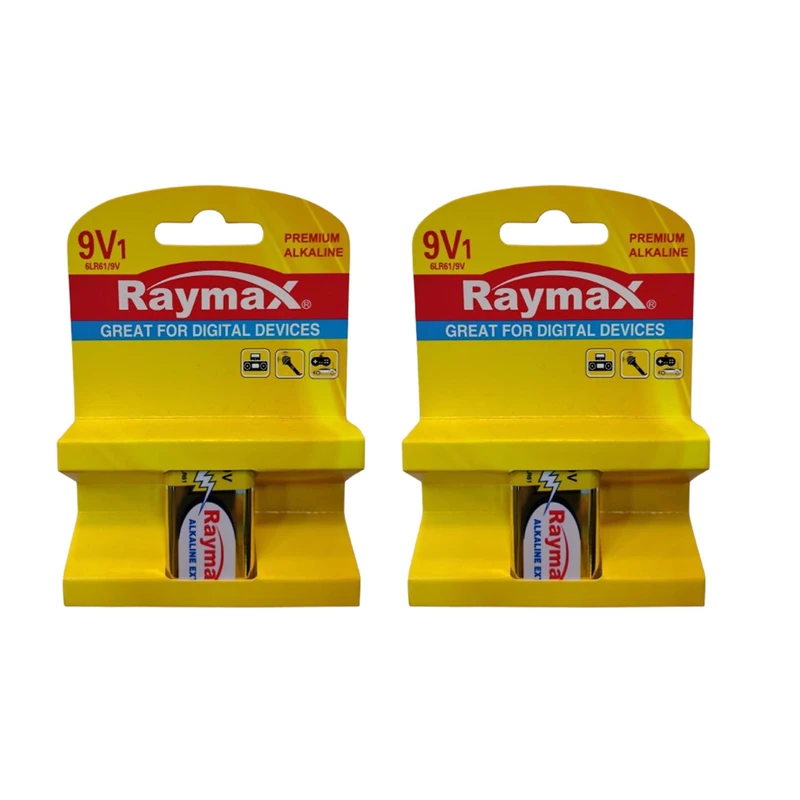باتری کتابی رایمکس مدل PREMIUM-ALKALAINE بسته ۲ عددی