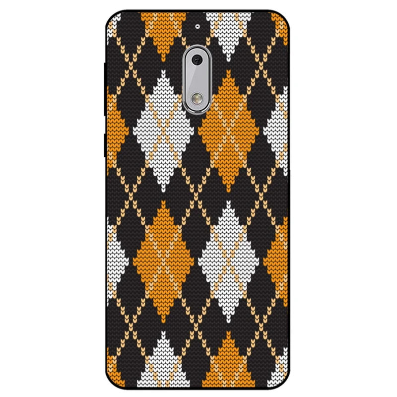 کاور مگافون طرح بافت مدل 8104 مناسب برای گوشی موبایل نوکیا 6      