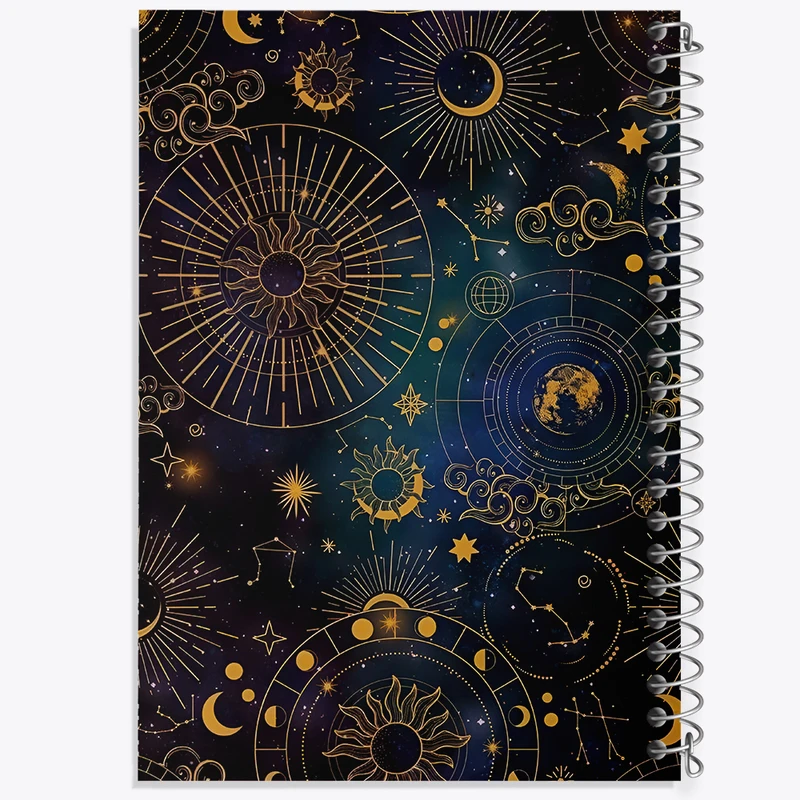 دفتر مشق 50 برگ خندالو طرح کهکشان کد N5614