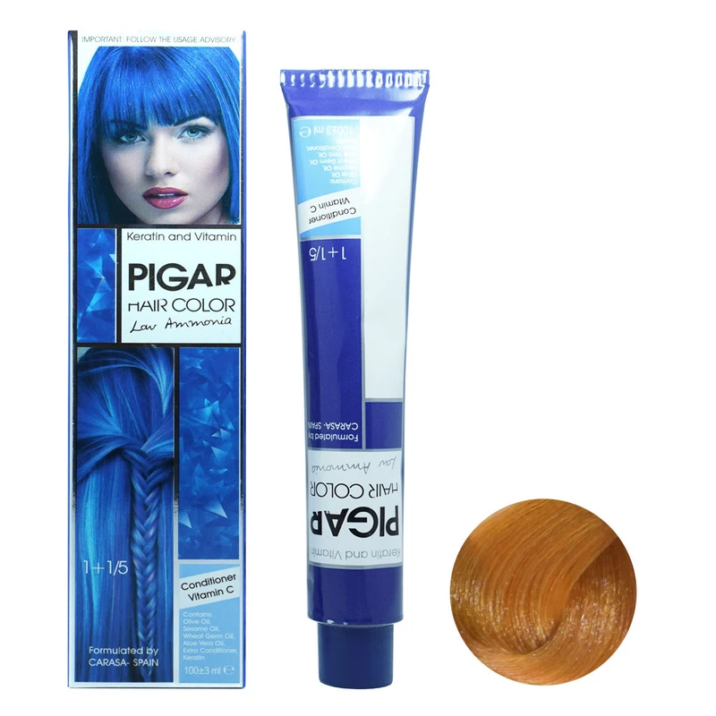 رنگ مو پیگار شماره PF.3 حجم 100 میلی لیتر رنگ گندمی طبیعی