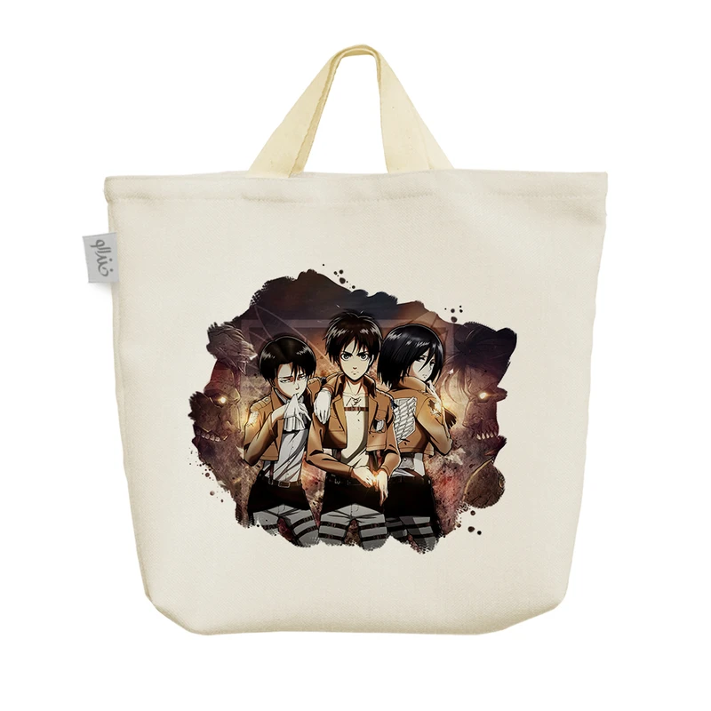 ساک خرید خندالو مدل ارن میکاسا لیوای انیمه اتک آن تایتان کد 985