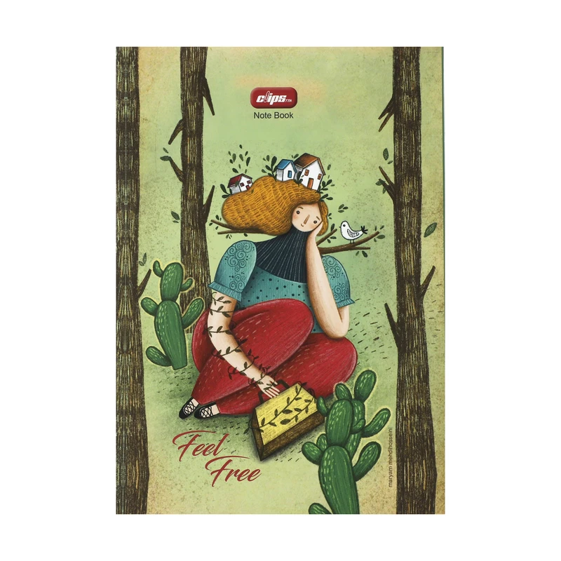 دفتر مشق 80 برگ کلیپس مدل 0391 کد 2