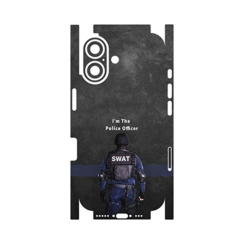 برچسب پوششی ماهوت مدل Police Officer-FullSkin مناسب برای گوشی موبایل اپل iPhone 16