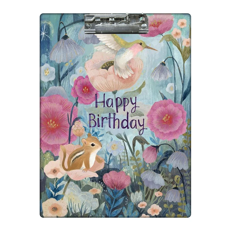 تخته شاسی طرح تولدت مبارک با تم جنگل کد  7866375 سایز A4