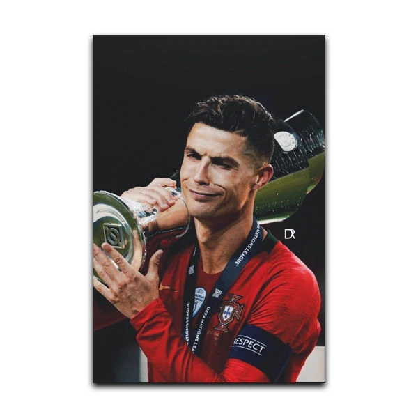 تابلو شاسی گوفی مدل فوتبالی طرح کریستیانو رونالدو کاپ قهرمانی کد CR7 CUP21