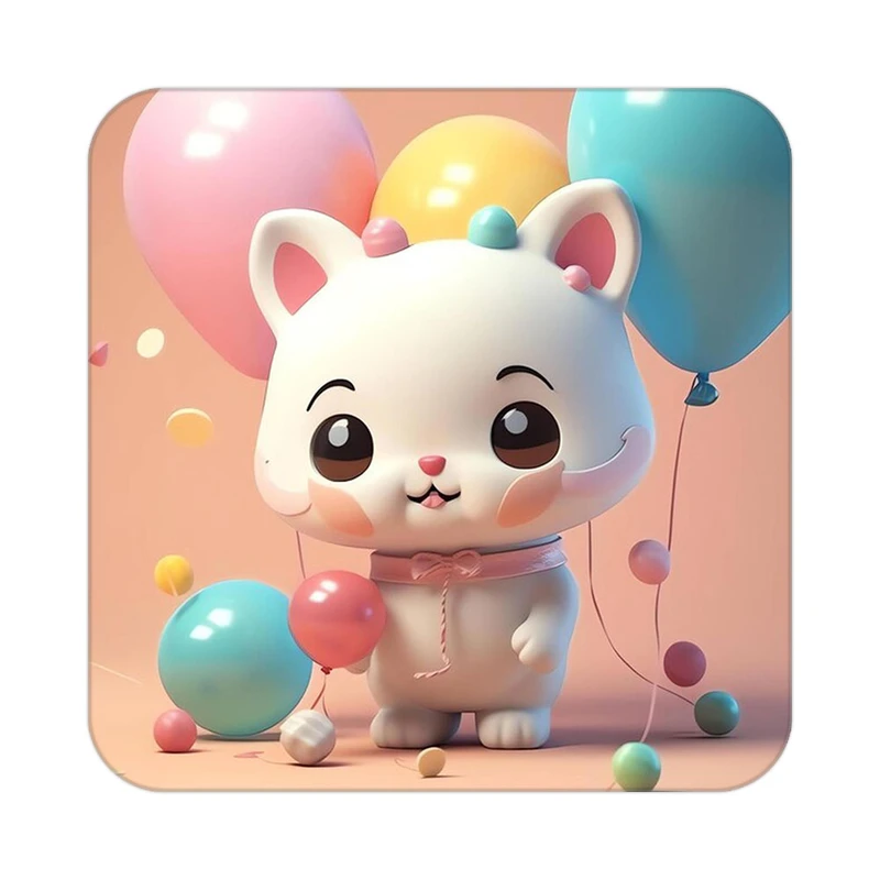 زیر لیوانی کاکتی طرح حیوانات کارتونی مدل mp28804