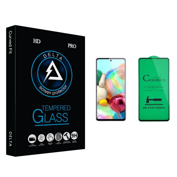 محافظ صفحه نمایش سرامیکی دلتا مدل Fit مناسب برای گوشی موبایل سامسونگ Galaxy A71