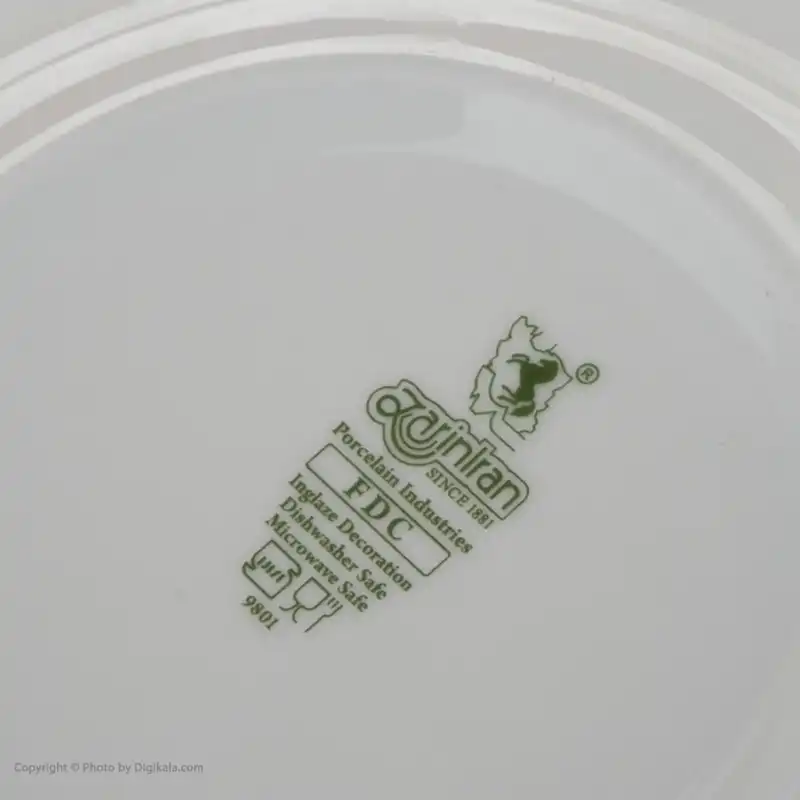 قوری چینی زرین ایران مدل استوانه  رزفلاور درجه یک مجموعه سه عددی