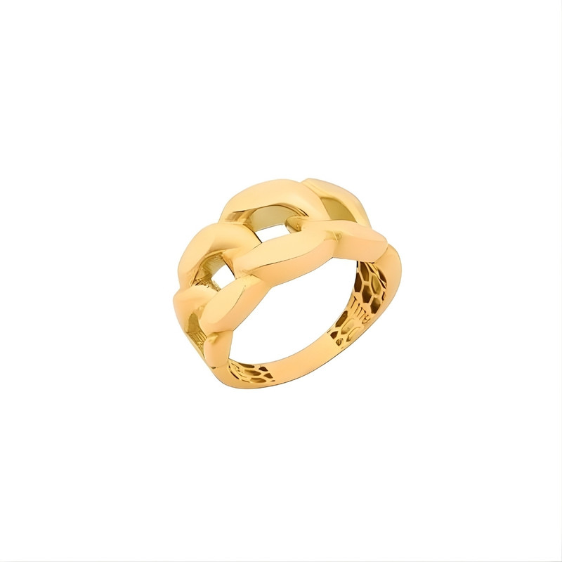 انگشتر طلا 18 عیار زنانه با طرح کارتیه طلای صداقت مدل سلب سایز 57