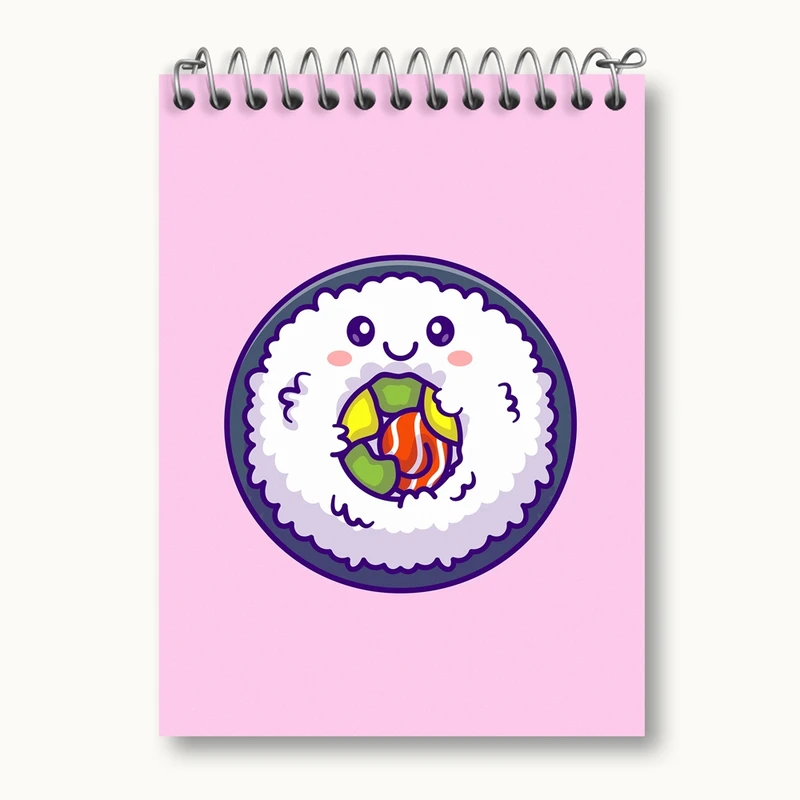 دفتر یادداشت 50 برگ خندالو مدل سوشی کد 29460