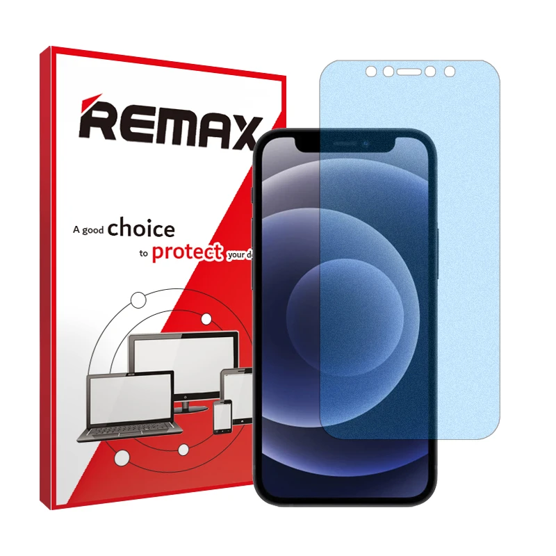 محافظ صفحه نمایش مات ضداشعه آبی ریمکس مدل HyMBLU مناسب برای گوشی موبایل اپل iPhone 12 mini