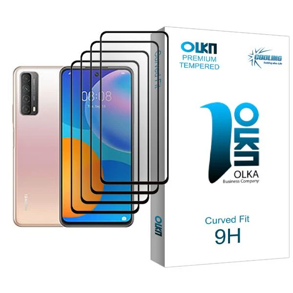 محافظ صفحه نمایش کولینگ مدل Olka Glass MIX004 مناسب برای گوشی موبایل هوآوی P smart 2021 بسته چهار عددی