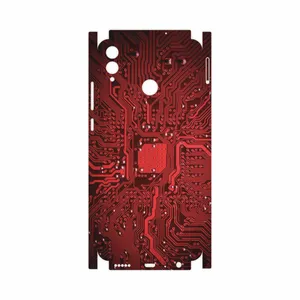MAHOOT Red Printed Circuit Board-FullSkin Cover Sticker for Honor 8X