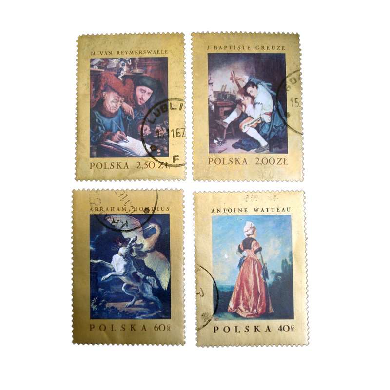 تمبر یادگاری مدل تابلو نقاشی کد DS2774 مجموعه 4 عددی