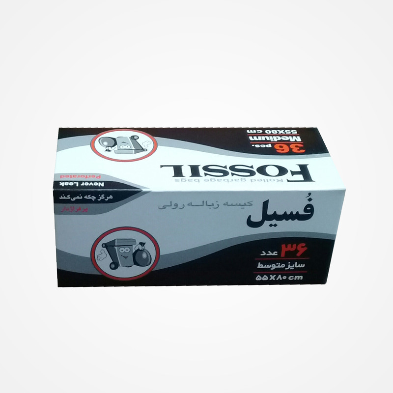 کیسه زباله فسیل کد M36 بسته 36 عددی