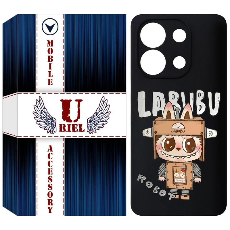 کاور یوریل مدل KSH کد 121 طرح عروسک لبوبو مناسب برای گوشی موبایل شیائومی Redmi Note 13 4G