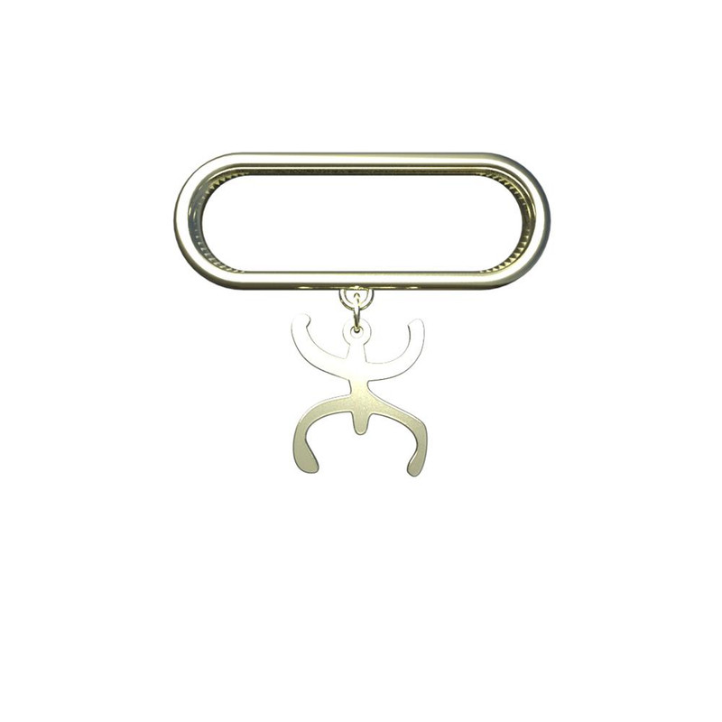 آویز ساعت طلا 18 عیار زنانه مدوپد مدل هندسی کد SK1-1808