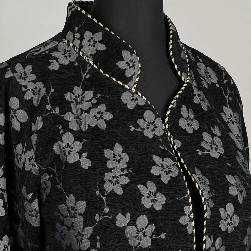 عکس شماره 4 : کت زنانه مدل مخمل گل-دار کد ak1480