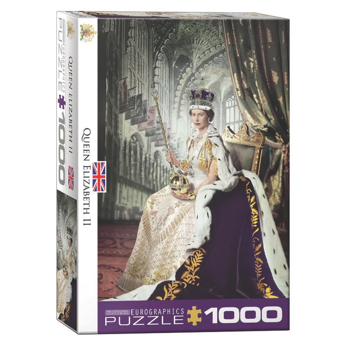 پازل 1000 تکه یوروگرافیکس پازلز مدل  Queen Elizabeth II كد 0919-6000