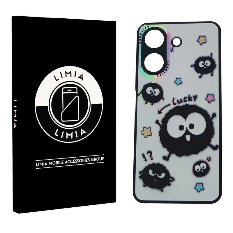 کاور لیمیا مدل فانتزی لنزدار طرح عروسکی شبرنگی مناسب برای گوشی موبایل شیائومی Redmi 13C