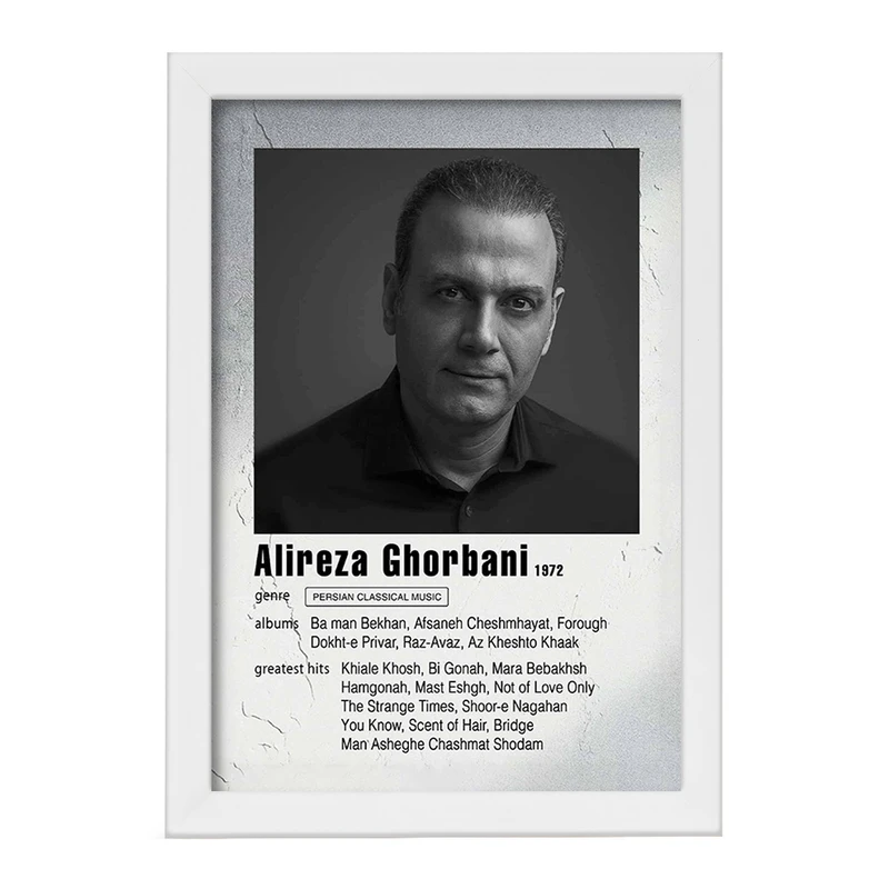 تابلو خندالو مدل علیرضا قربانی (Alireza Ghorbani) کد F11210