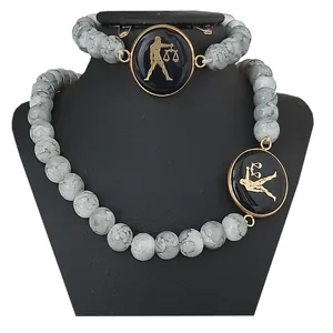 نیم ست زنانه طرح نماد ماه مهر کد 10