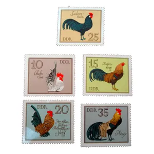 تمبر یادگاری مدل خروس کد bc-1548 مجموعه 5 عددی