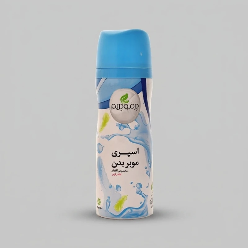 اسپری موبر بدن درمودریم مدل Men aloevera حجم 200 میلی لیتر