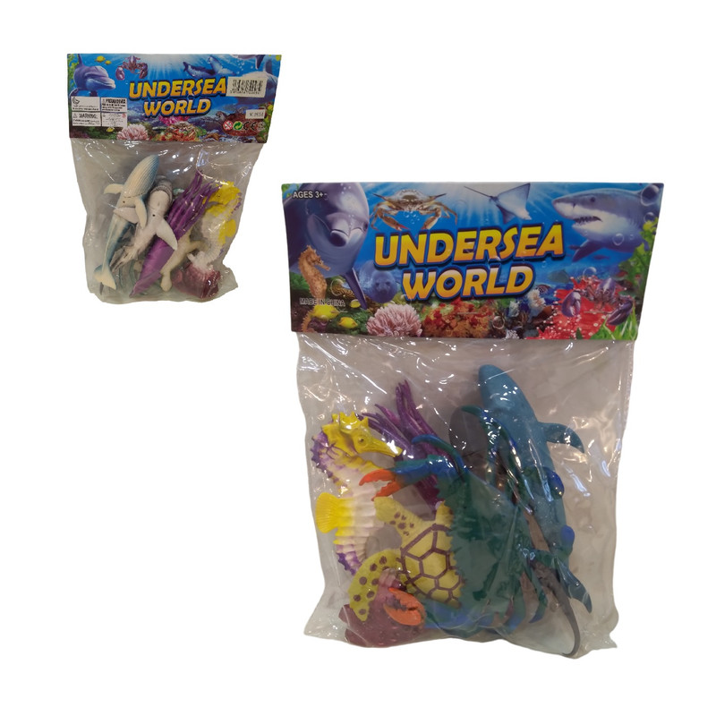 فیگور مدل حیوانات دریایی کد SA235 مجموعه 6 عددی