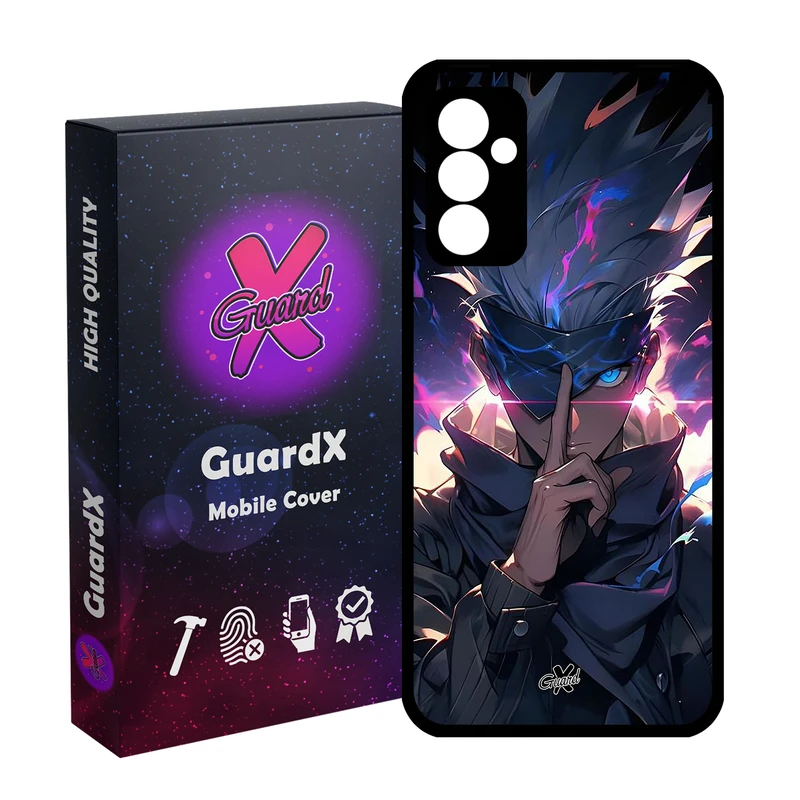 کاور گارد ایکس طرح ساتورو گوجو انیمه مدل Glass10700 مناسب برای گوشی موبایل سامسونگ Galaxy A55 / A55 5G